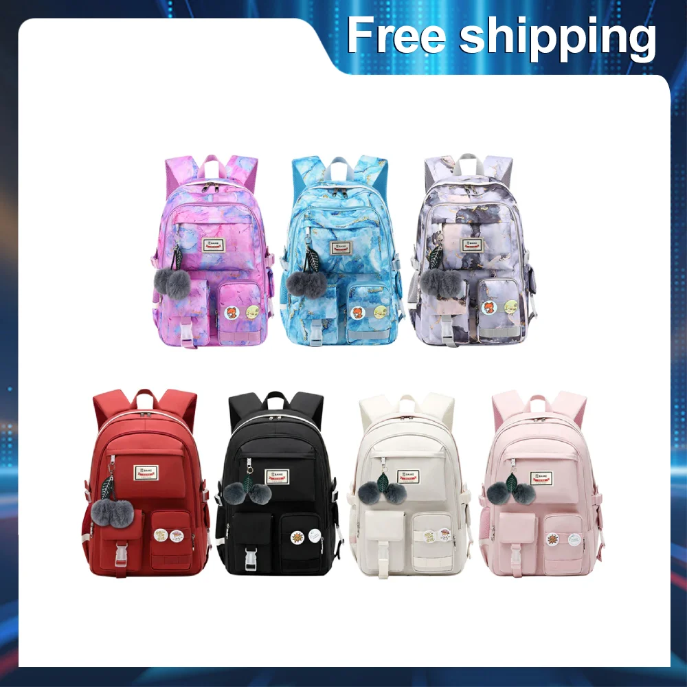 

Nylon University Junior High School Backpack Large Capacity School Bag Fashion All-Match Large Capacity Female Students 대용량 책가방
