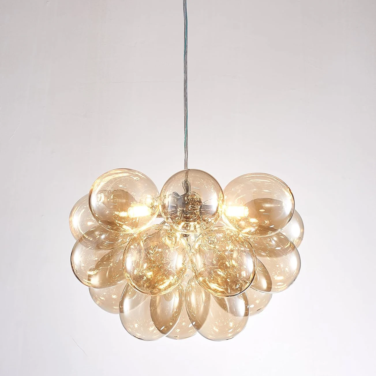 Longree подвесные светильники в виде шара из янтарного стекла 3-Стандартные