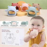 baby mitten teether for infants 3 months anti drop silicone for soothing teething pain relief chew toys for sucking