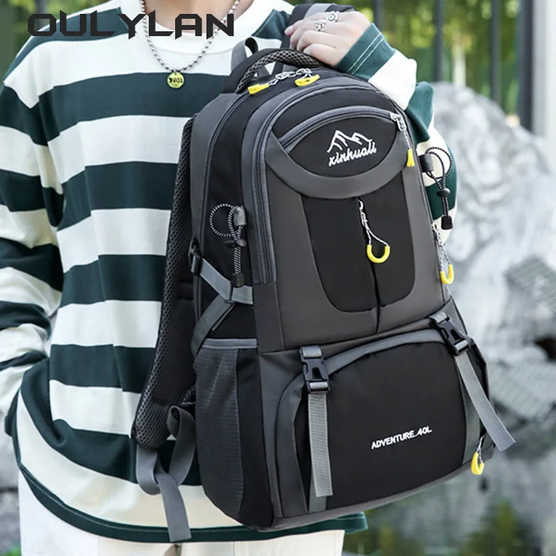 Мужской легкий багажный рюкзак большой походный ранец для активного отдыха