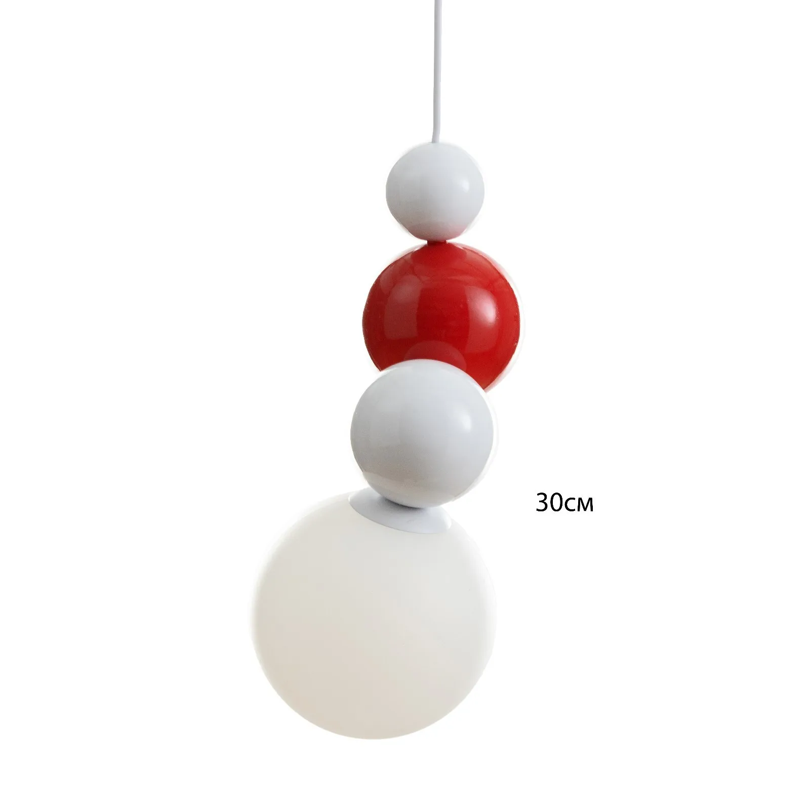 Светильник Луиджи LED 7Вт 3000-6000К бело-красный 12х29-129 см
