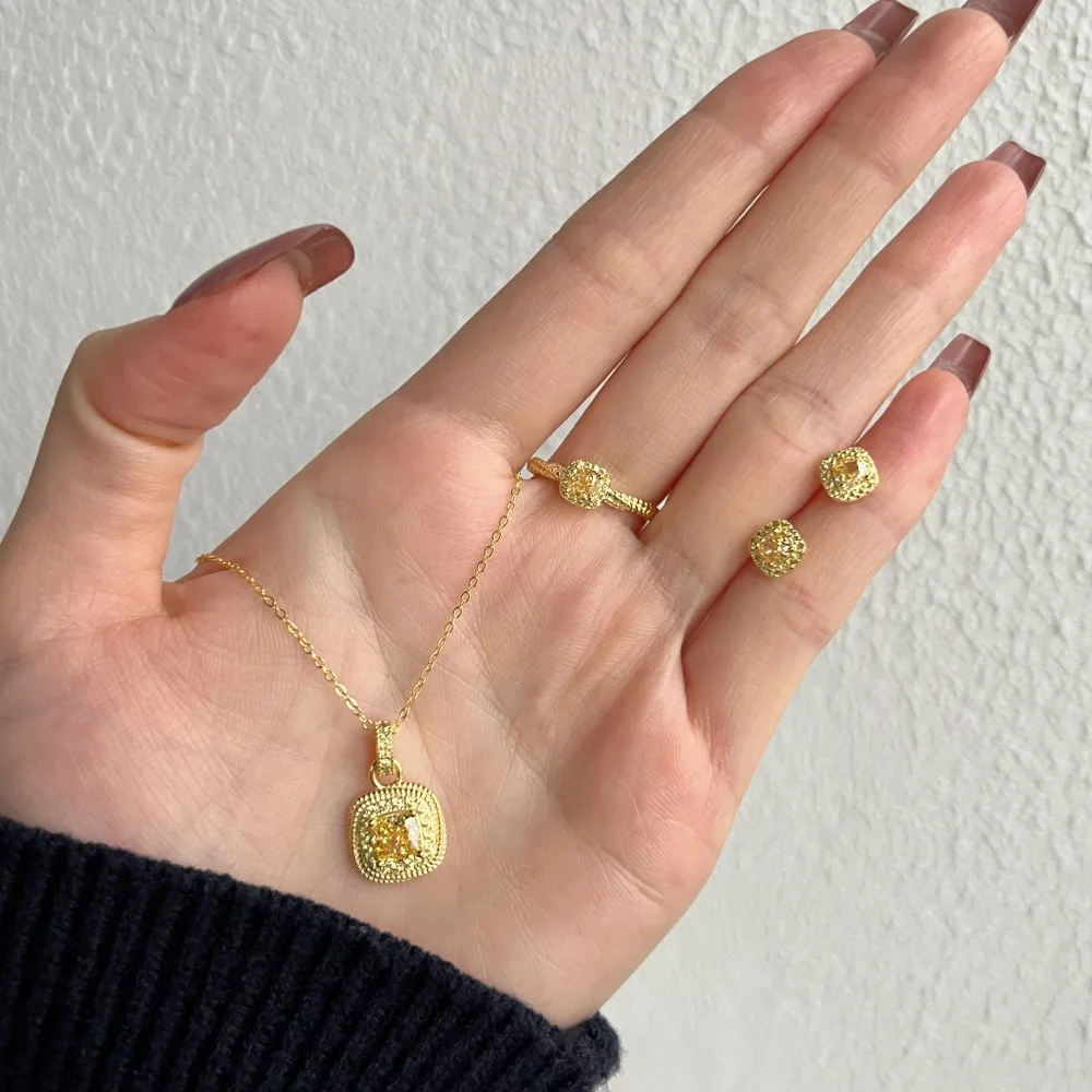 Роскошные ювелирные изделия из стерлингового серебра S925 супер-вспышка сияющий