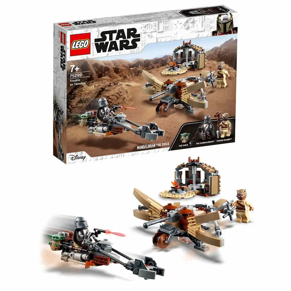 LEGO «Звездные войны», мандалориан, ТАТУИН Бела 75299, детская фигурка, содержит великолепную игрушку, 277 штук