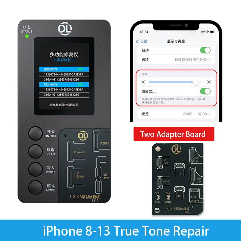 

DL F210 True Tone Recovery Programmer For iPhone 8~13/mini 12 Pro Max Original Copy Screen LCD Repair tools