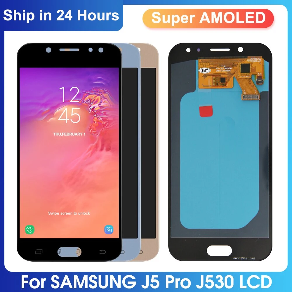 ЖК-дисплей 5,2 дюйма с сенсорным экраном и дигитайзером в сборе для SAMSUNG GALAXY J530, J530F, J530FM, SM-J530F J5 Pro 2017