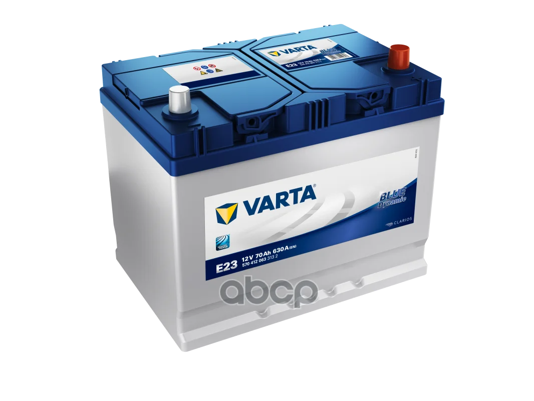 570412063_аккумуляторная Батарея! Blue Dynamic 19.5/17.9 Евро 70ah 630a 261/175/220 Varta арт. 570412063