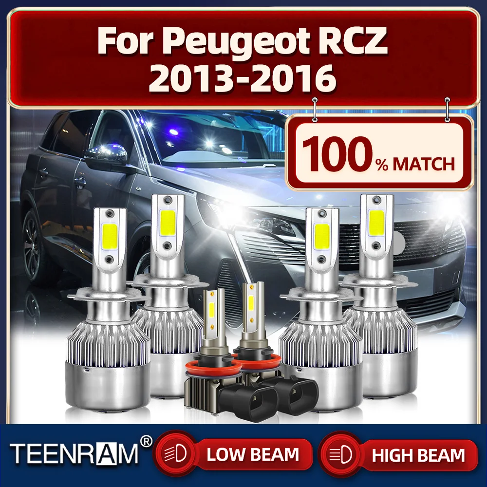 Автомобильные светодиодные фары Turbo H7 60000LM CSP Chips Автолампы 6000K Белые