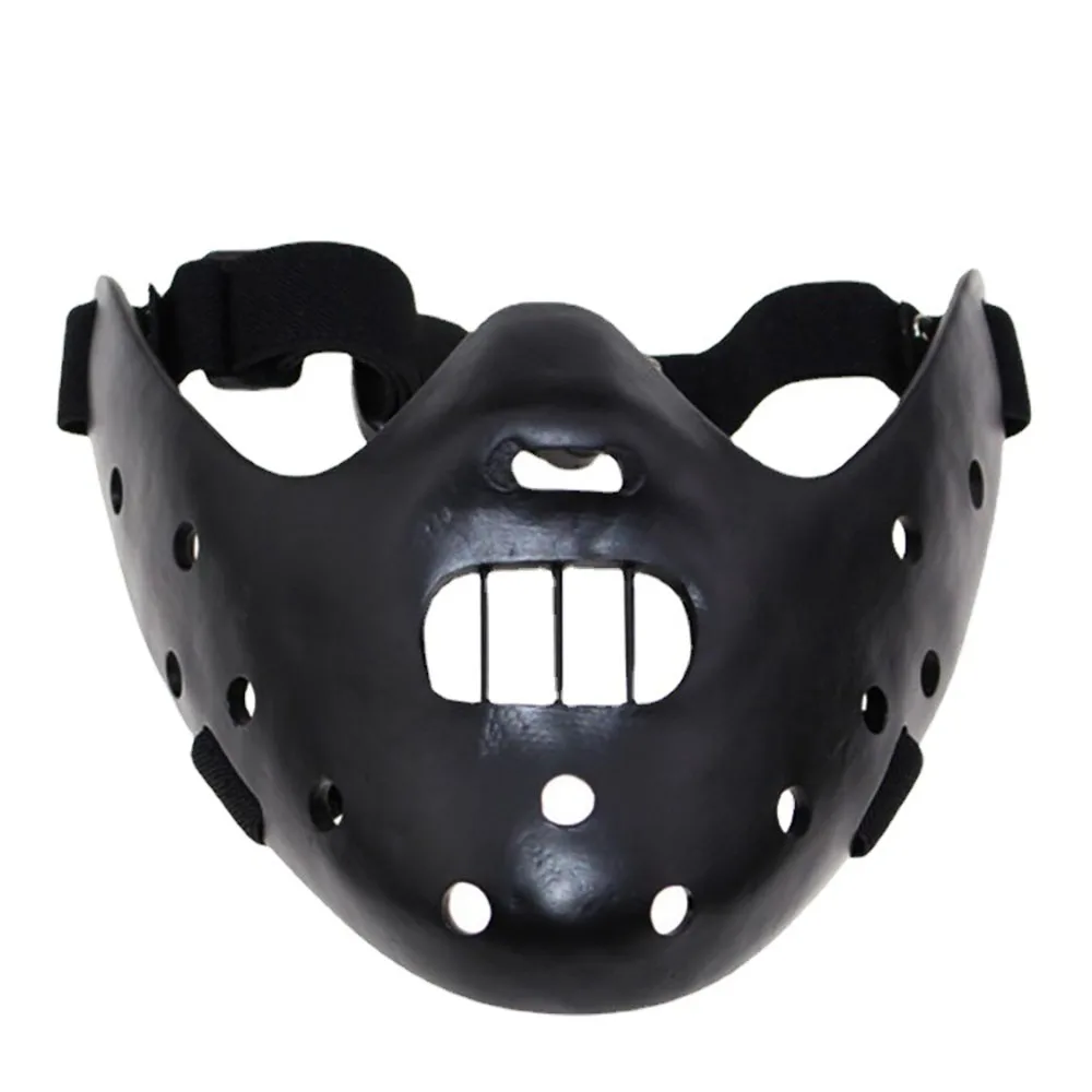 Hannibal Masks Horror Hannibal Lecter Scary Resin Face Cover The Silence of The Lambs Masquerade Cosplay Party Halloween Mask images - 6