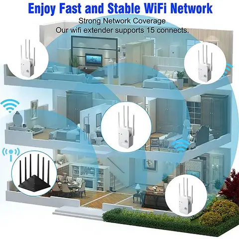 Беспроводной повторитель Wi-Fi 1200 Мбит/с