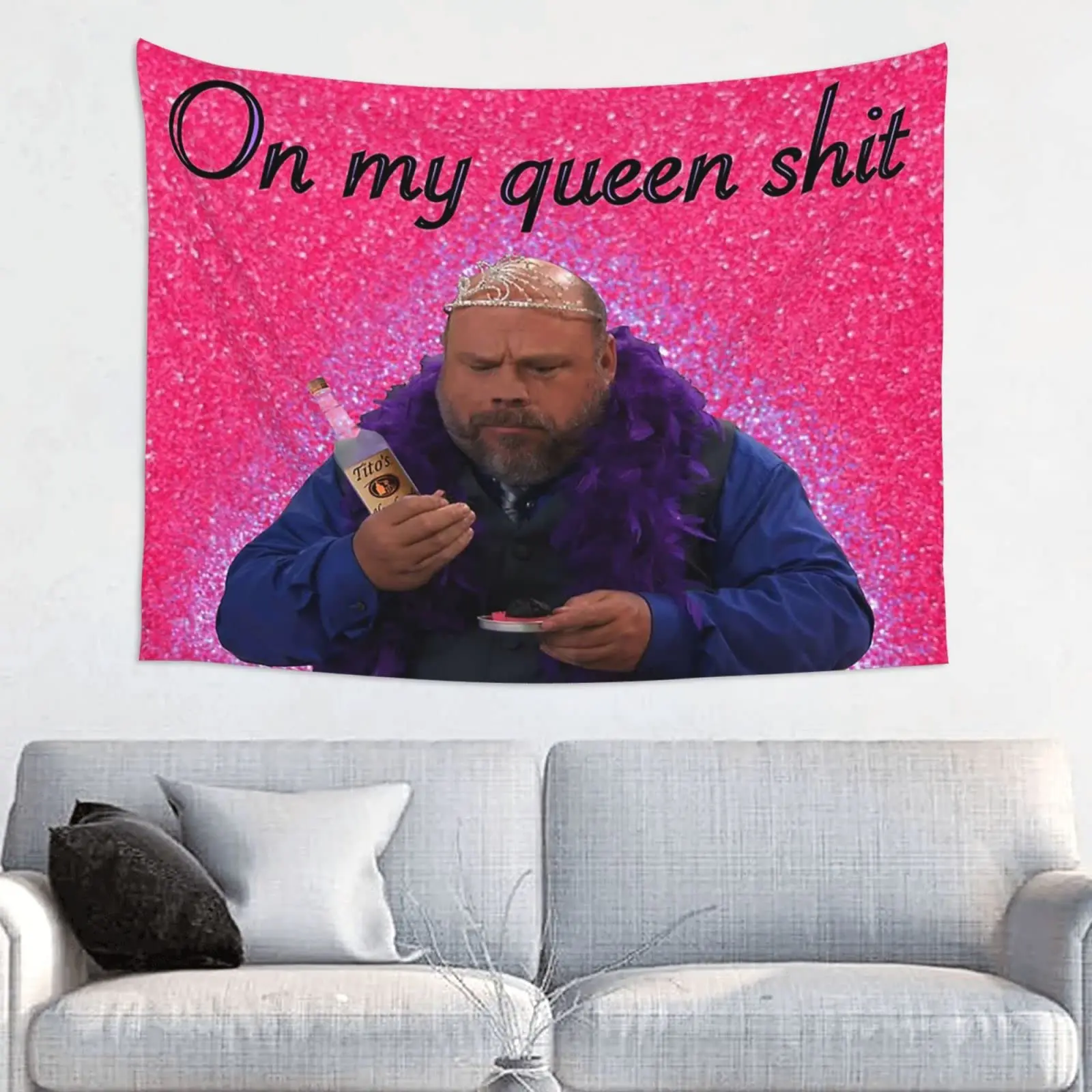 

Bertram Tapestry Meme Hanging Poster Brass Grommets Indoor Banner Bedroom Digital Printing Hanging Decoration Polyester Outdoor