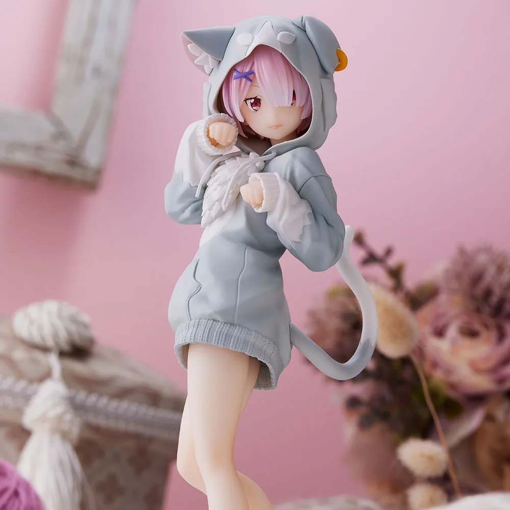 Фигурка игрушечная из ПВХ Sega Re Zero Emilia Rem Ram Puck |