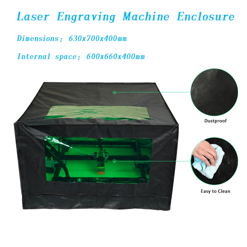 15W/40W/80W Laser Engraver Enclosure Eye Protection Vent Protective Cover For CNC Engraving Machine Laser Cutting Enclosure Tent
