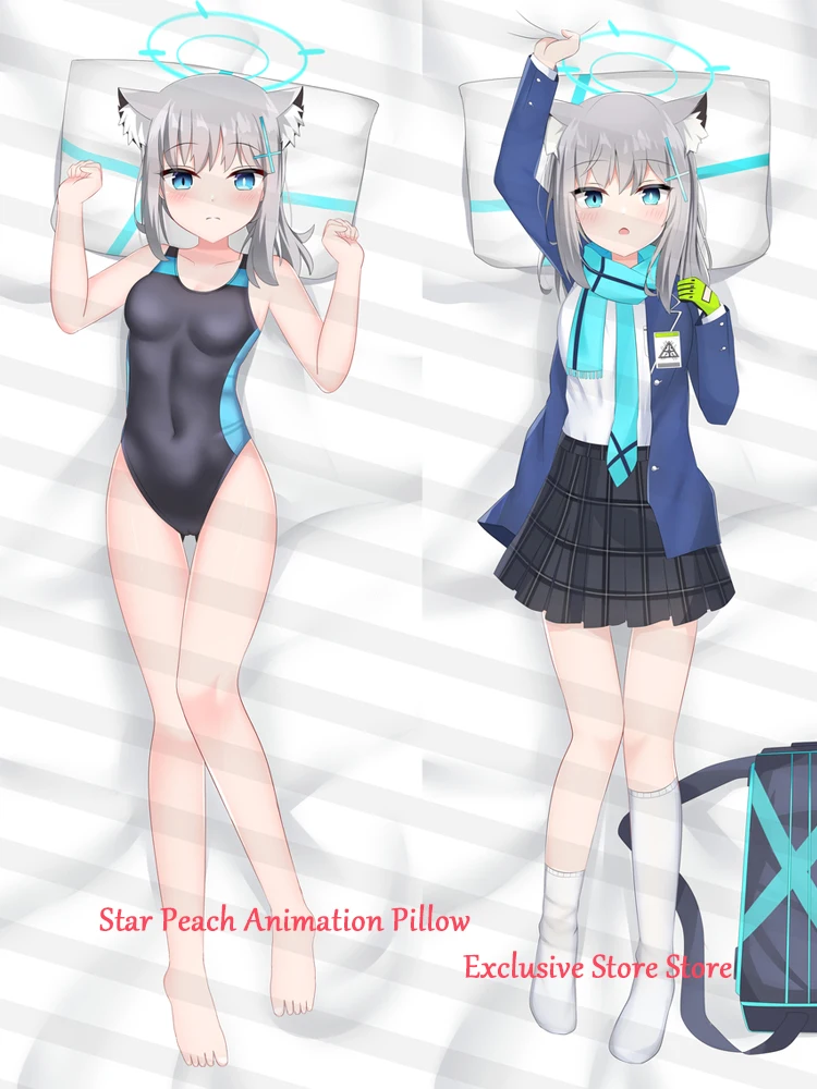 

Подушка Dakimakura с аниме Sunaookami Shiroko, наволочка с 2-сторонним принтом, обнимающая подушка для тела