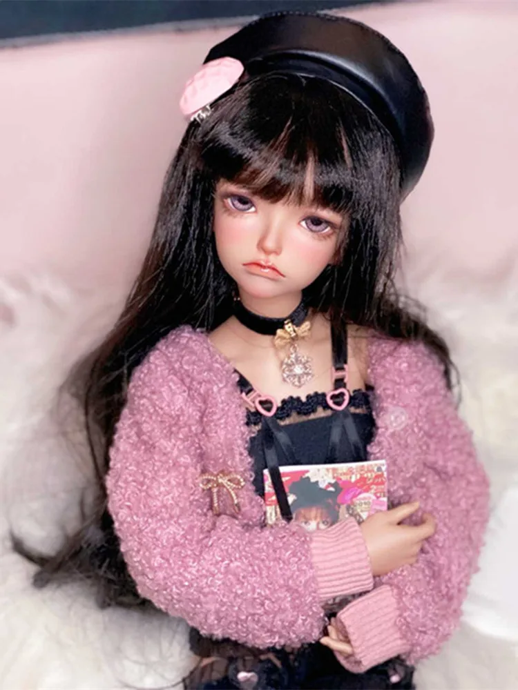 Милое пушистое короткое пальто для 1/4 1/3 DD BJD кукольная одежда под заказ CWB279