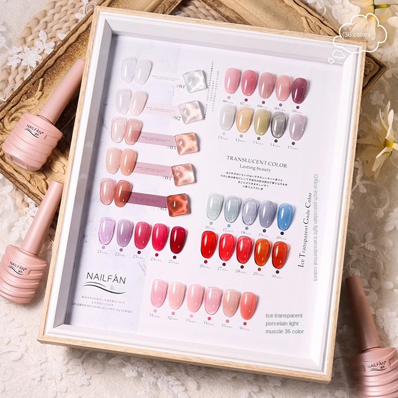 36 Colors 10ML Gel Polish Set  Learner Kit With Different Bottles For Nail Art Whole UV Set Nail Gel Polish