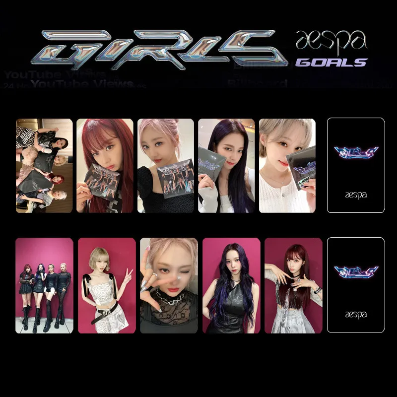 

5pcs/set KPOP AESPA New Album Girls Photocard Double Sides Card Postcard WINTER KARINA NINGNING GISELLE Fans Collection Gift