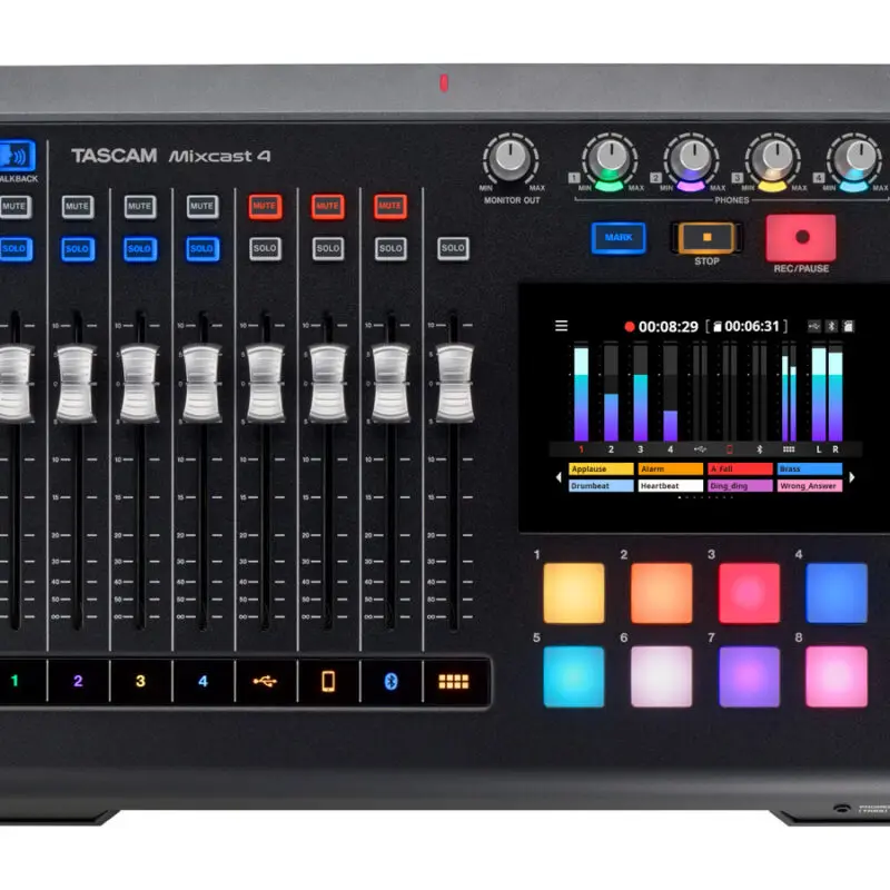 

100% OFICIAL TASCAM Mixcast 4 Podcast Workstation