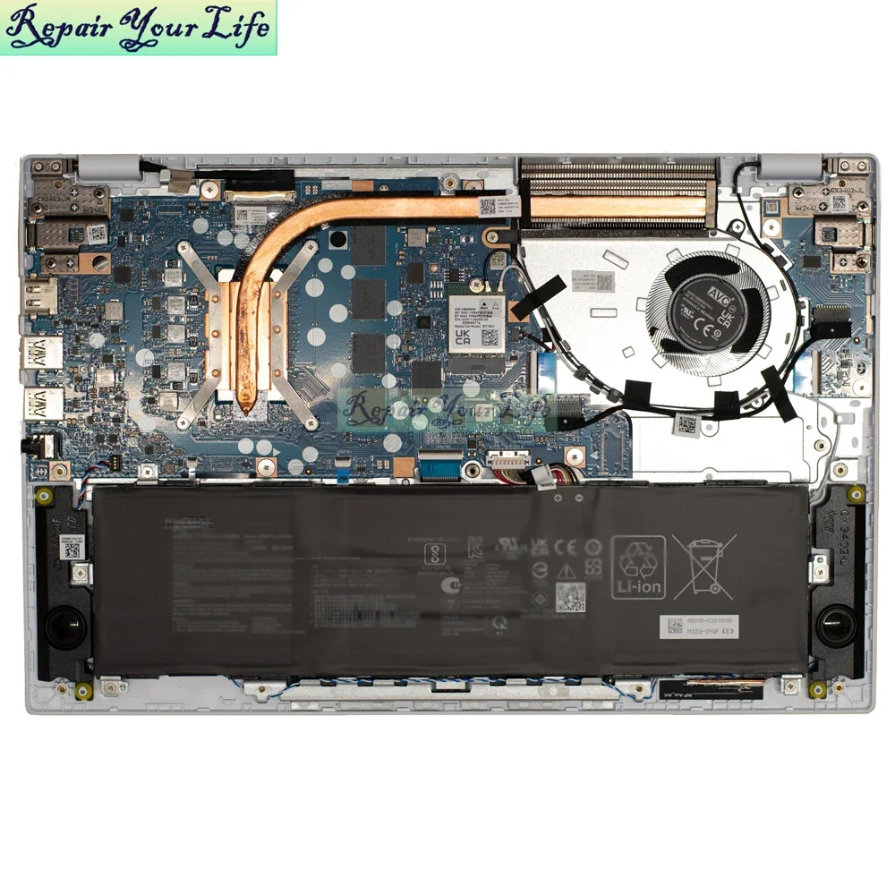 Кулер для ноутбука, вентилятор процессора для Asus Chromebook Plus CX34 CX3402CBA, охлаждающие вентиляторы для ноутбука BAPA1005R5HY012 13NX06J0T01011 13N1-HSP0C01 (art.: 3920d02e8a300) - 3920d02e8a300
