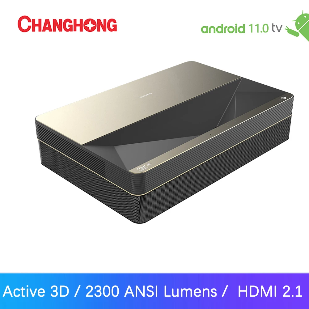 Changhong B8U лазерный проектор 4K 3D домашний кинотеатр с Android 2300 TV Smart TV 2,1 ANSI люменов видеопроектор HDMI Wifi Проектор - Апрельский топ товаров с Али