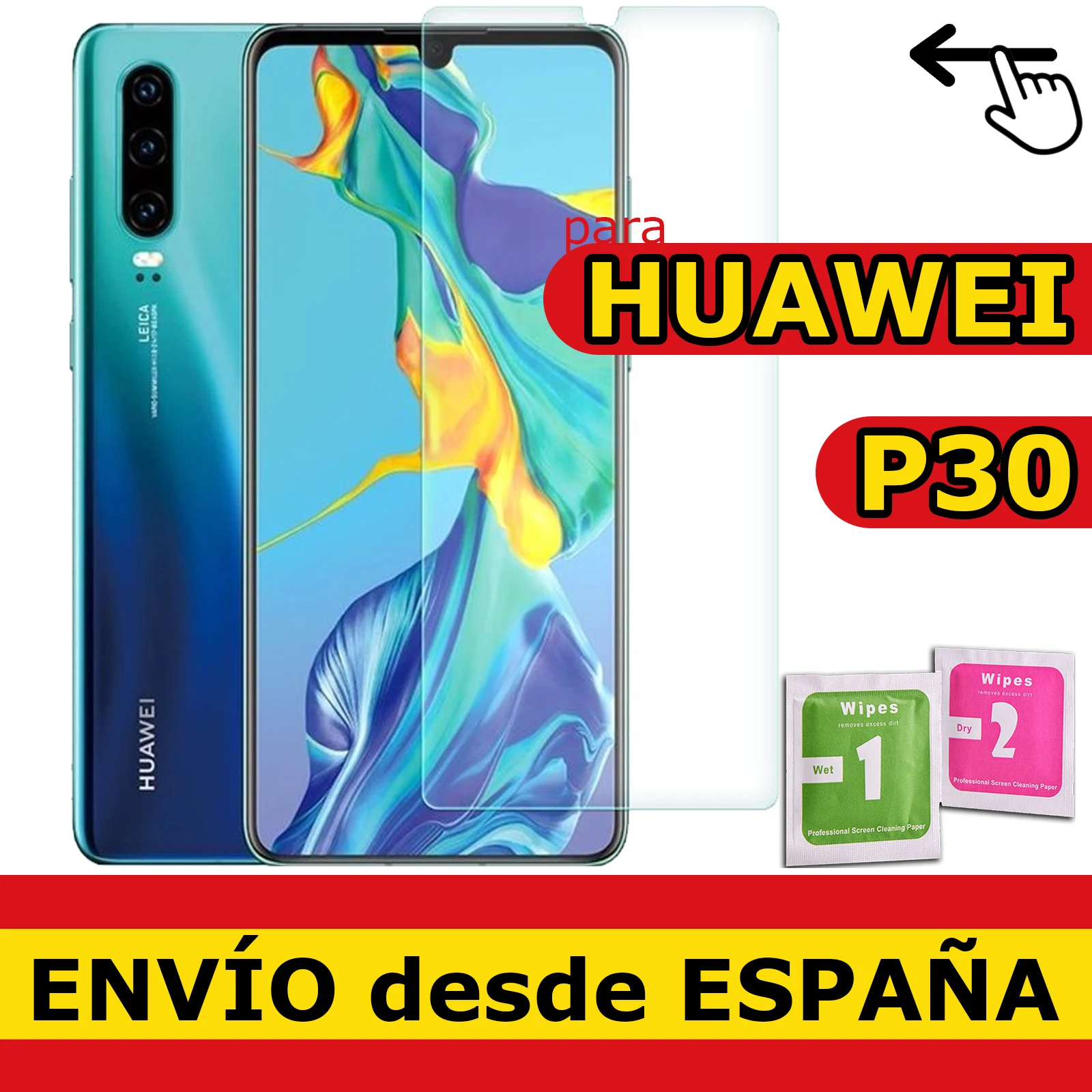 Pellicola Vetro Temperato Per Huawei P30 Protezione Qualità Premium 9H 0.33Mm