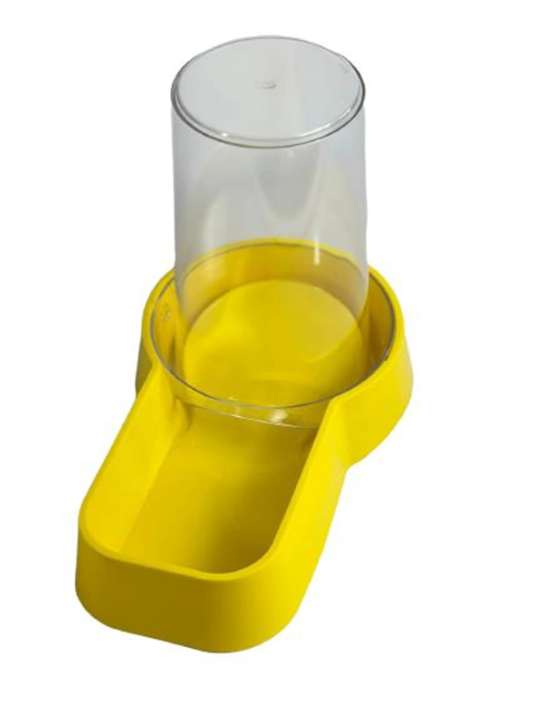 

Plastic Cat-Dog Food and Water Container with Glipet Bowl 1.5 Lt Square Light Yellow