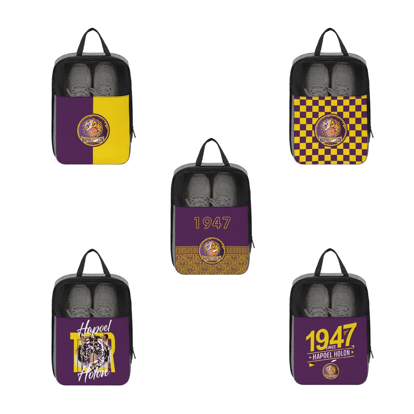

Hapoel Holon Bc Green Apes Portable Travel Shoe Bag Shoe Organizer Storage Bag Travel and Daily Use Storage Pouch