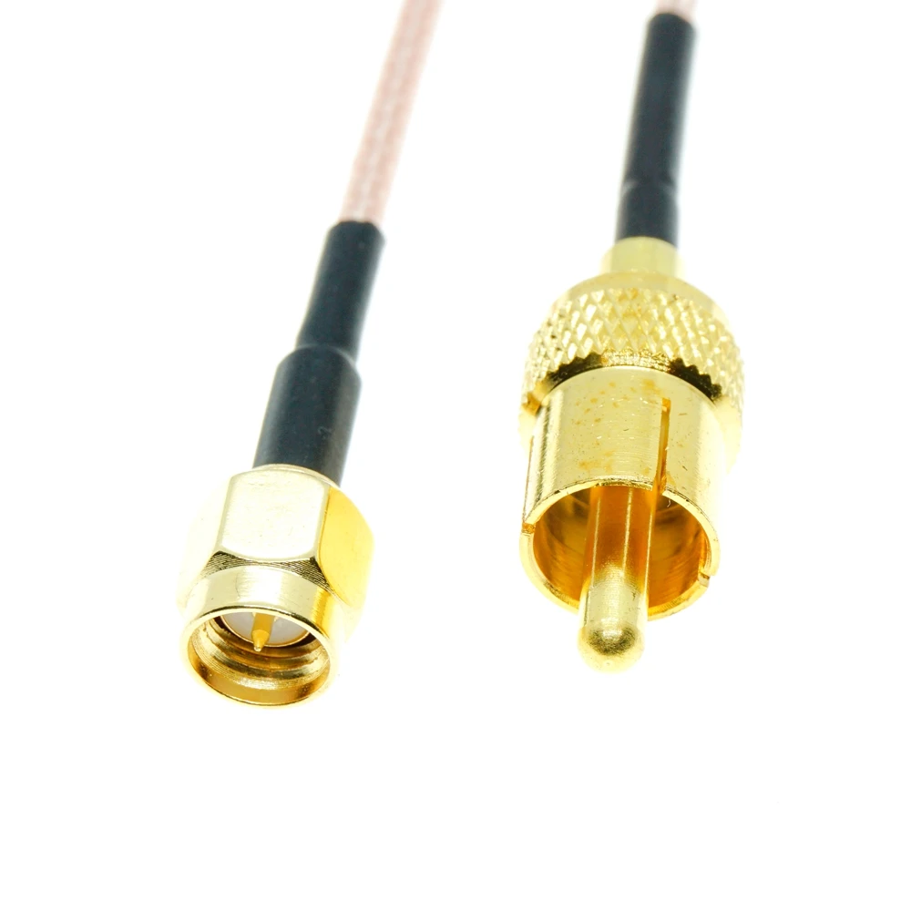 RG316 RCA штекер-штекер SMA штекер коннектор обжимной проводной терминал RF гибкий соединительный кабель