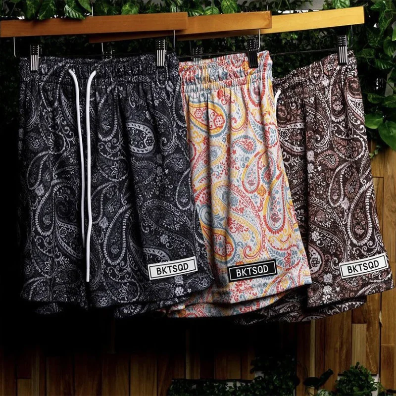 Летние спортивные модные шорты bucketteam с принтом для мужчин и женщин пляжные