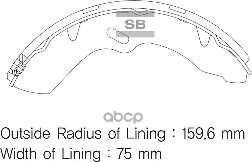 Колодки Барабанные Hyundai Hd45/Hd65/Hd72/Hd78 Sangsin Brake Sa011  Hyundai Hd45/Hd65/Hd72/Hd78 Sangsin brake арт. SA011