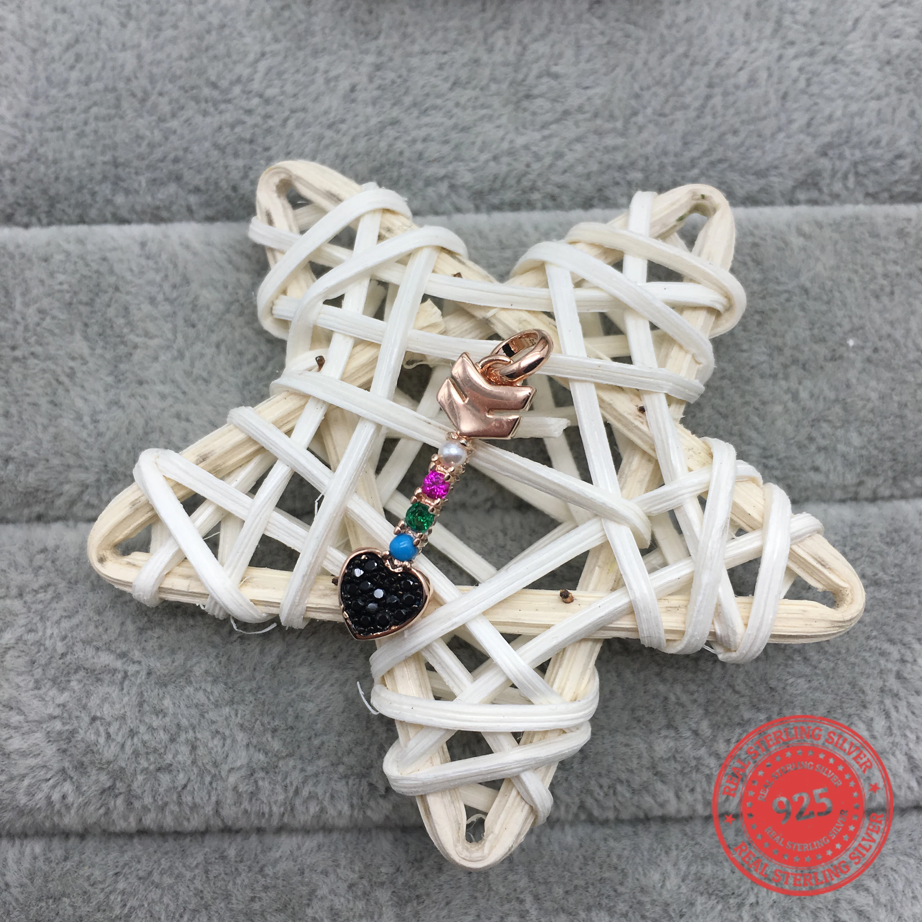 Женское ожерелье с подвеской в виде медведя из серебра 925 пробы