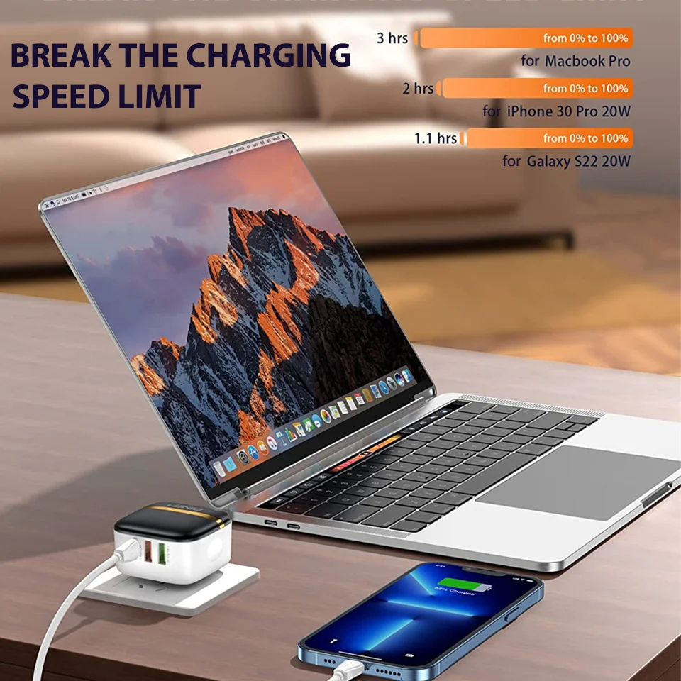 LDNIO 32W USB Charger QC3.0 Fast Charge Charger Type C For Iphone 14 13 Samsung Xiaomi Mobile Charger 3 Ports Quick Charger
