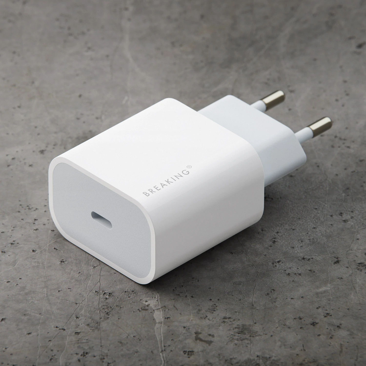 Сетевое зарядное устройство Breaking WC04 USB-C PD 20W QC 3.0 3A (Белый)/22205/Network Charger | Мобильные