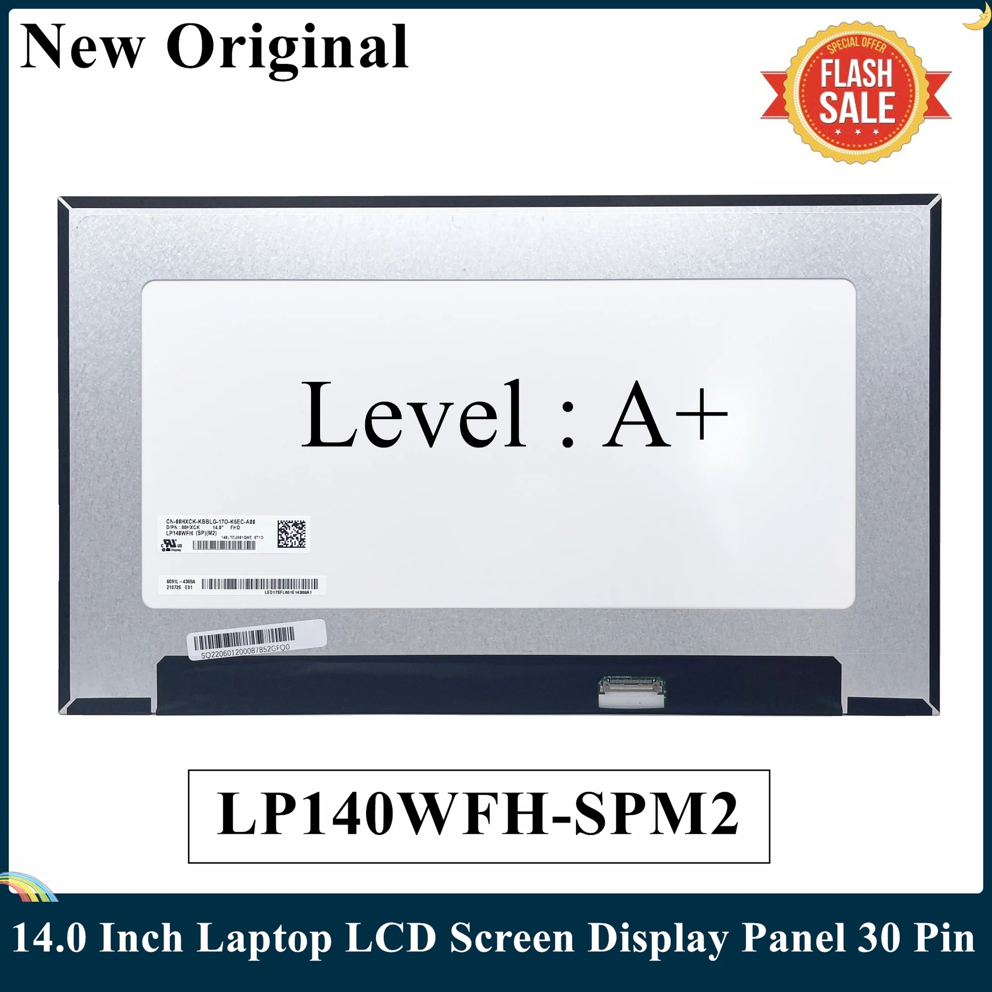 LSC New Original 14.0 Inch Laptop LCD Screen LP140WFA-SPC1 NV140FHM-N4N LP140WFH-SPM2 Display Panel 30PIN Fast Ship on будет переводиться как: Экран для ноутбука LSC New Original 14,0 дюйма LCD LP140WFA-SPC1 NV140FHM-N4N LP140WFH-SPM2 Панель дисплея 30PIN