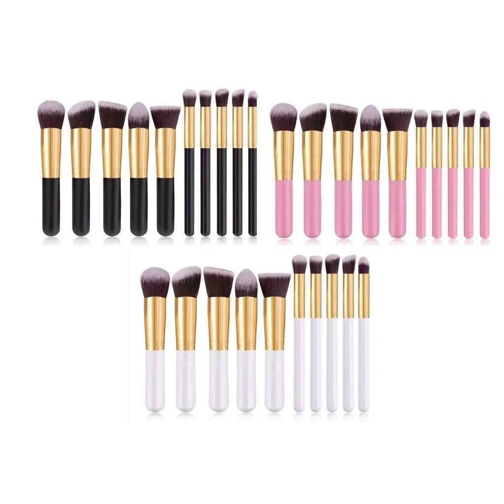

Professional Kabuki Contouring Smoke Brushes 10 Makeup Brushes Kit