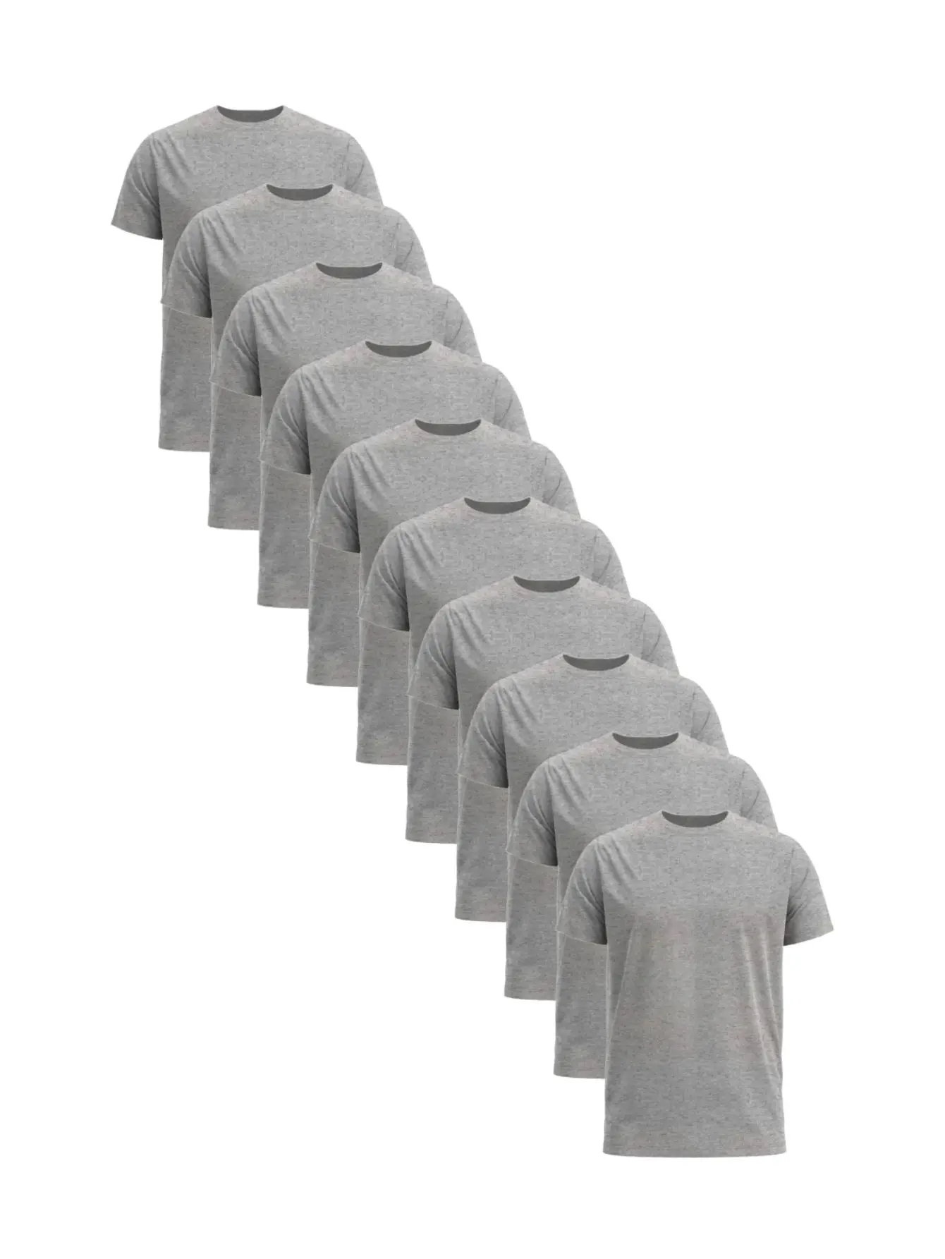 Комплект с 10 футболками манга мужская куртка 100% Poliéster Cinza