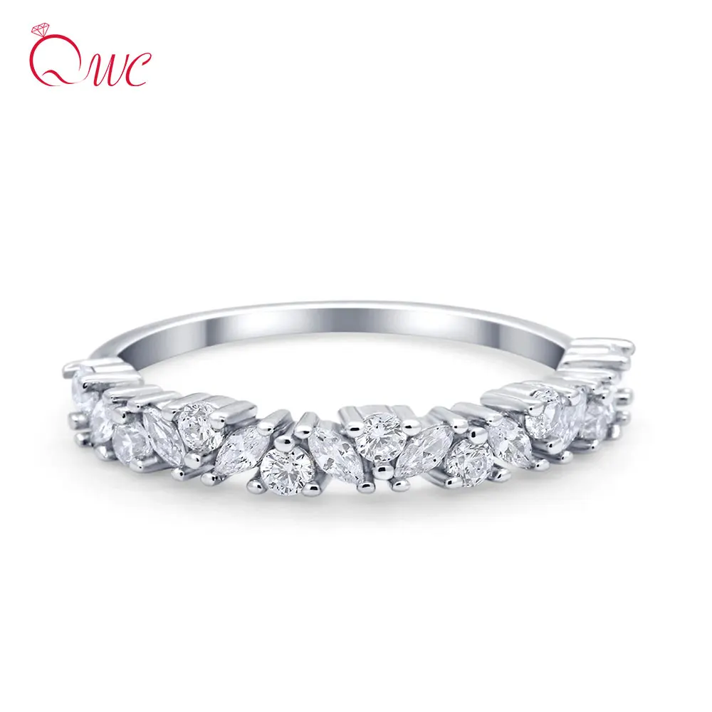 

Original 925 Sterling Silver Rings Couple Women Authentic Real Trend Luxury Jewelry Engagement Wedding Band Valentines Day Gifts
