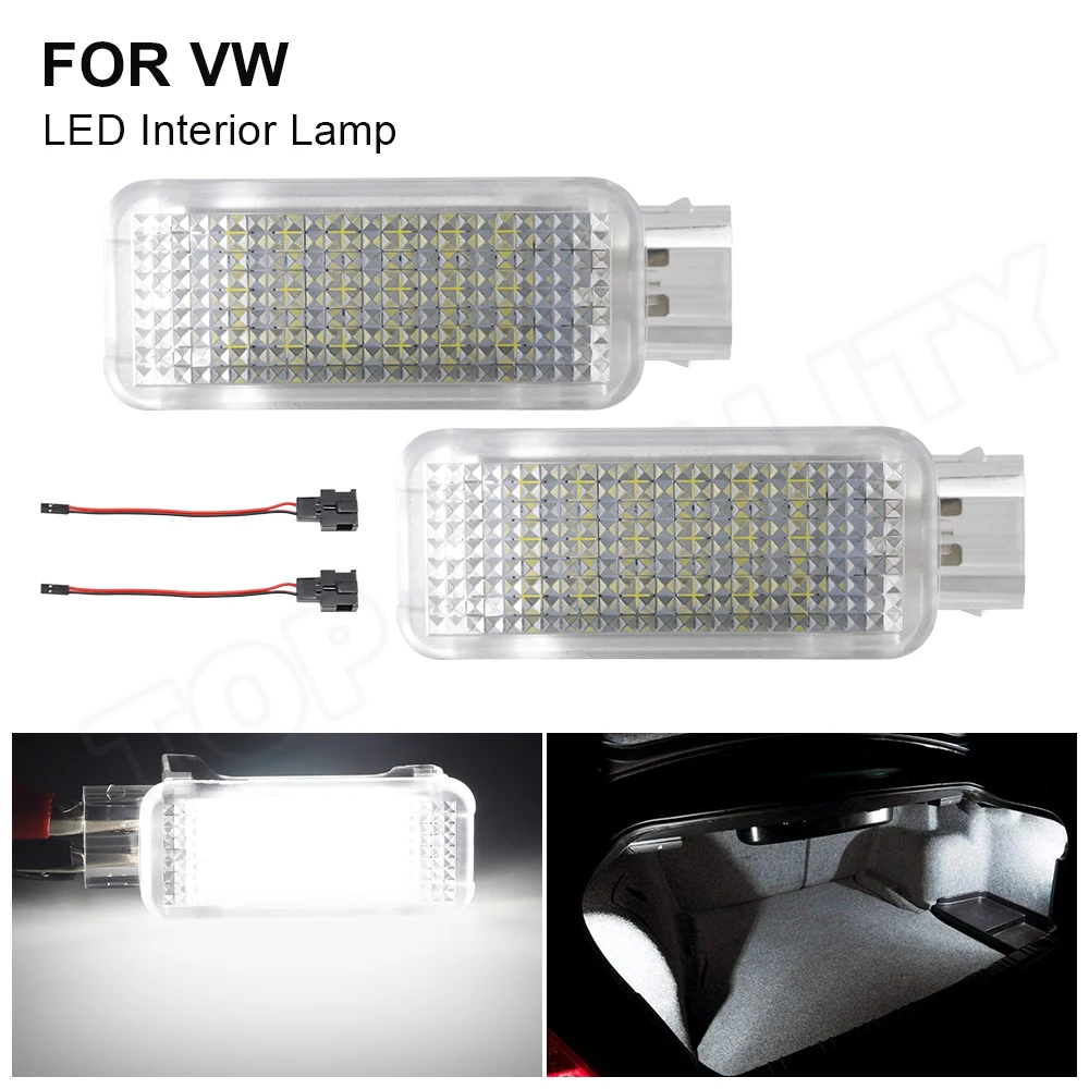 

LED Courtesy Door Trunk Footwell Glove box Lamp For VW Passat B5 B6 Golf MK6 For Skoda Octavia Fabia Superb Interior Car Light