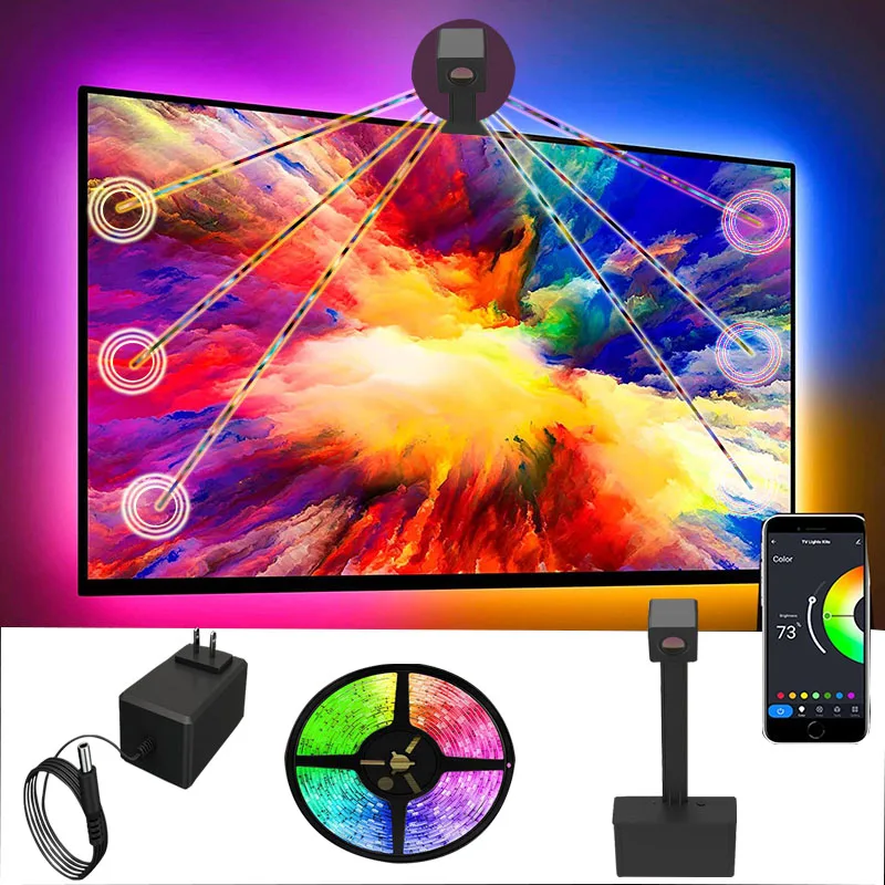 TV Sync Environment LED Light HD Device USB TV Computer Screen Color Sync LED Light With Game Room Decorative Atmophere Light