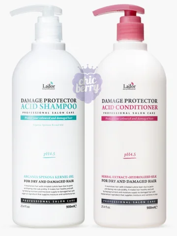 Набор Lador Damage Protector Acid Shampoo & Damage Protector Acid Conditioner Set