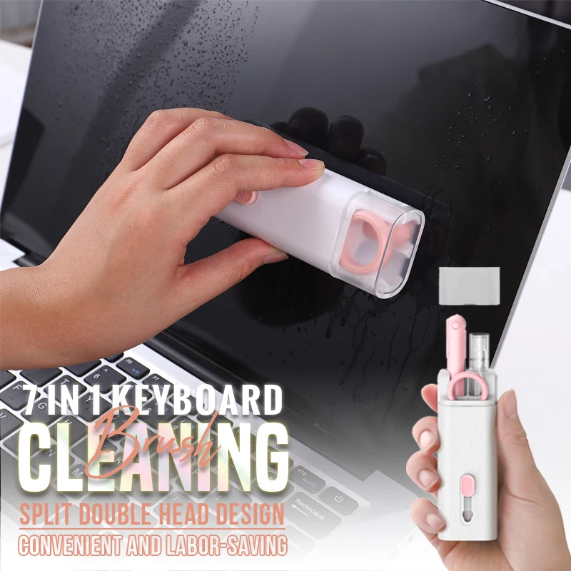 Keyboard Cleaning Brush Kit 7 in 1 Multifunctional Portable Cleaning Pen Computer Earphone Cleaning tools keycap Puller kits