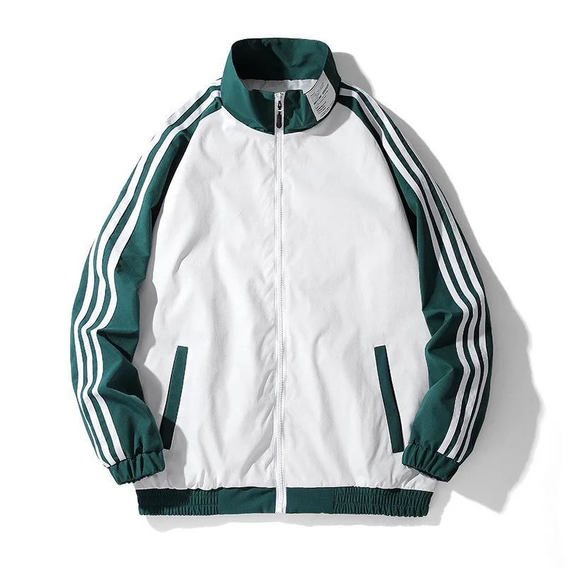 

2023 New Y2K Men's Jacket Youth Thin Standing Collar Sports Casual Trend Baseball Suit Sports Coat Men Clothes