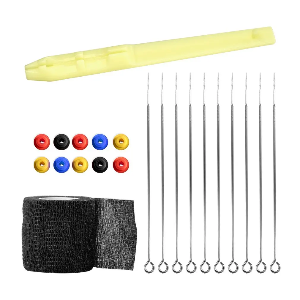 

Tattoo Kit 9RL Manual Pen Stick Bandage Needle Tattooing Ring DIY Tattoo Supplies Body Art Beginner Tool Set