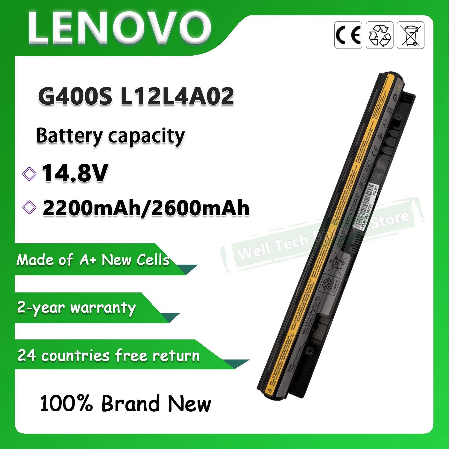 G400S L12L4A02 Аккумулятор для ноутбука LENOVO G400s G405s Touch G410s G500s G505s Series