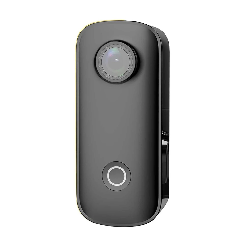 Экшн камера SJCam C100+ черная с креплением, цифровым стабилизатором, водонепроницаемая 2K Full HD