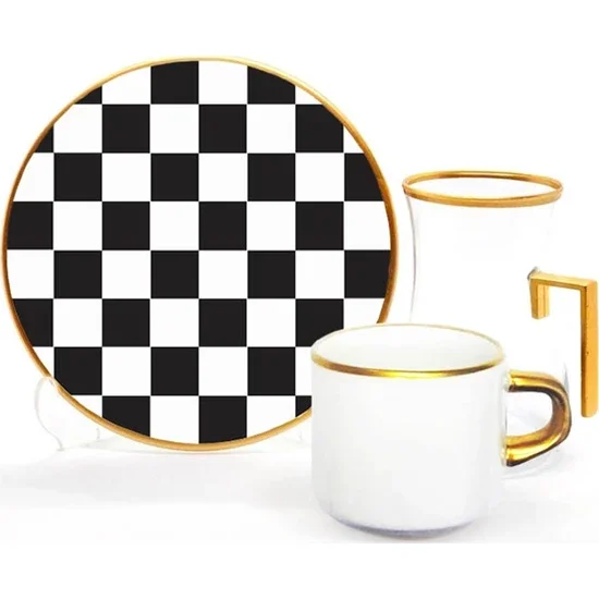 

Toygar Damla Asena Tea Coffee Set 6 Pieces Dama