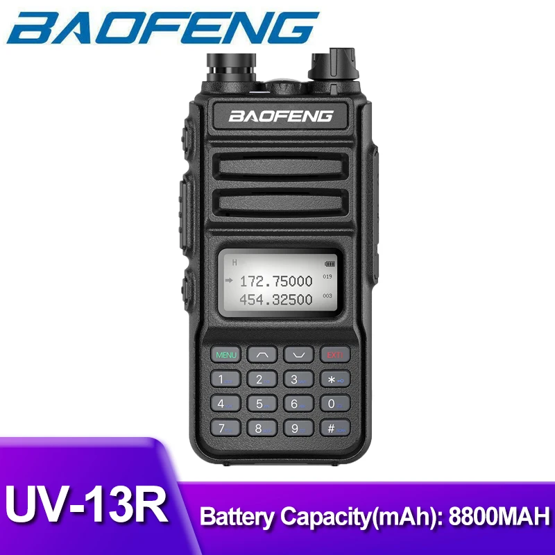 

Портативная рация BAOFENG, 10 Вт, высокая мощность, 999 каналов, два диапазона, UHF VHF, радио, передатчик, USB зарядное устройство, стандартное радио