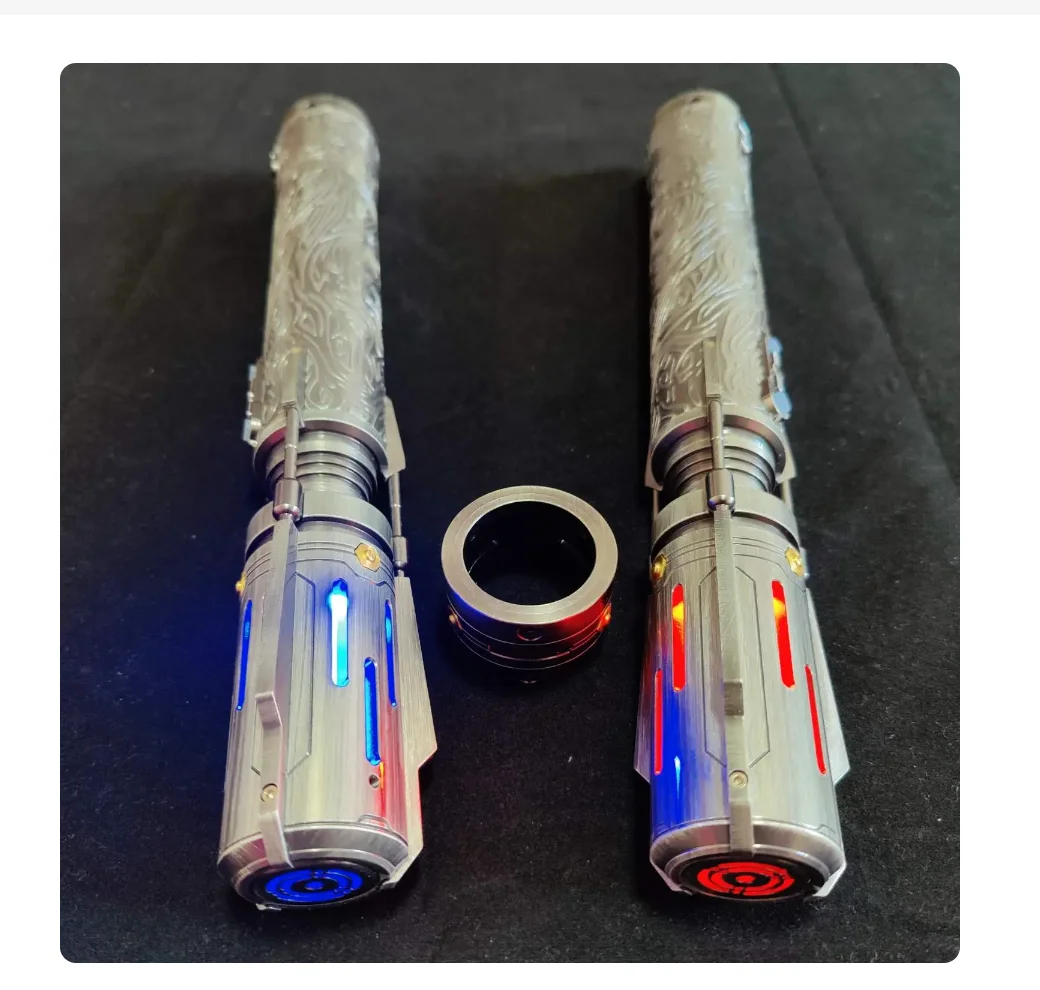 

100% Authentic Quality Old Republic Satele Shan New Pixel Lightsaber Smooth Swing ProffieBoard Double Edged Lightsaber Christmas