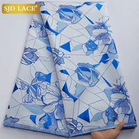 sjd lace african lace fabric 2022 high quality french gild jacquard brocade laces fabric for nigerian elegant party dress a3003