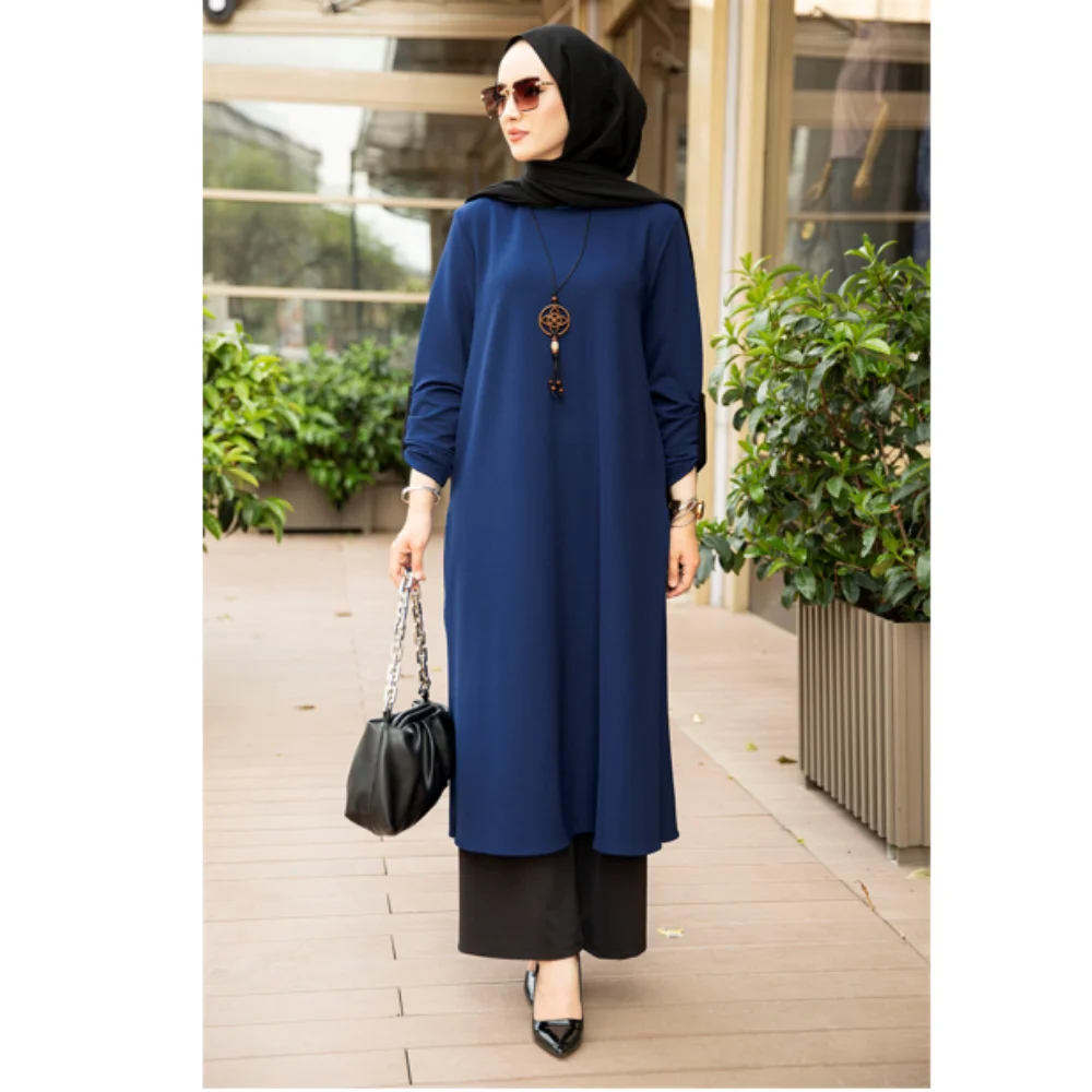 Магнолия 3 Шт. Набор Помощь Мубарак Мусульманин Абая Турция Хиджаб Платье Кафтан