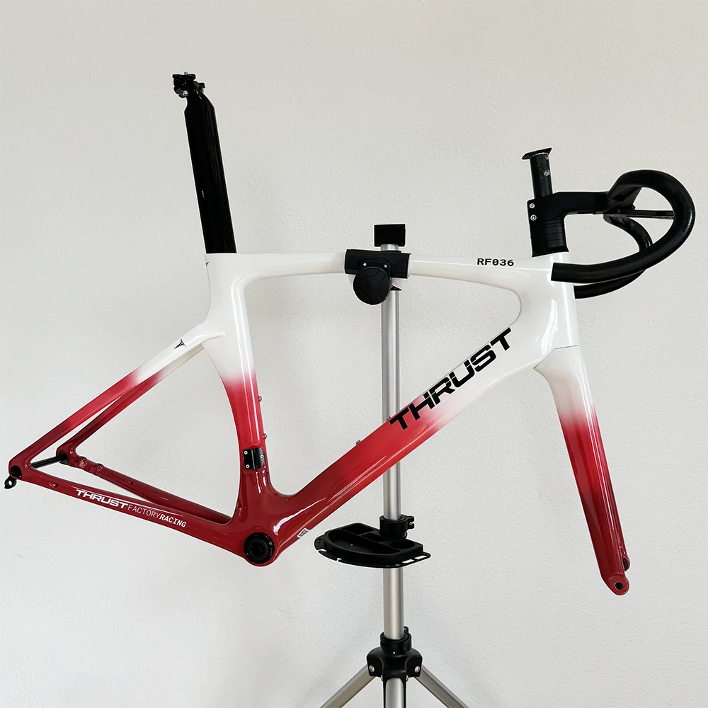 Упорная карбоновая рама для шоссейного велосипеда Карбоновая Полный внутренний